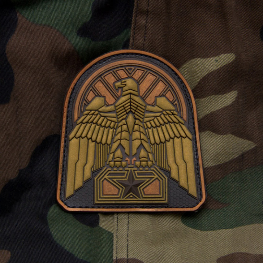 Патч Mil-Spec Monkey Industrial Eagle Morale Patch, ПВХ (Bronze)