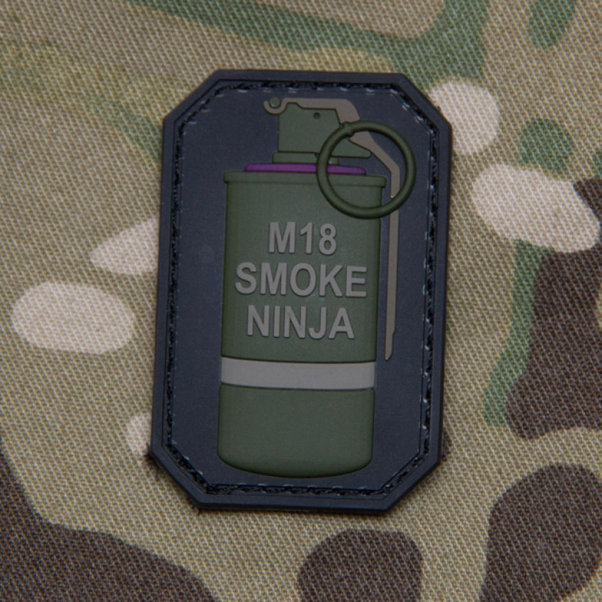 Патч Mil-Spec Monkey Smoke Ninja Morale Patch, ПВХ (OD-Green)
