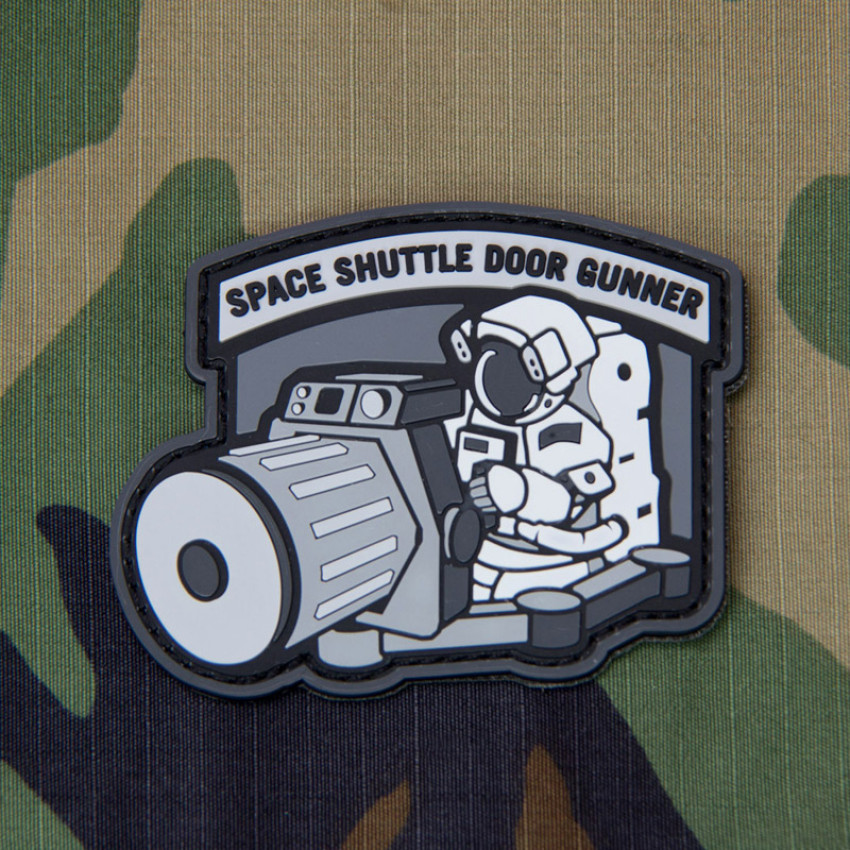 Патч Mil-Spec Monkey Space Shuttle Doorgunner Morale Patch, ПВХ (Urban)