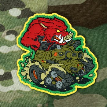 Патч Mil-Spec Monkey War Machine Boar1 Morale Patch, ПВХ (Red)