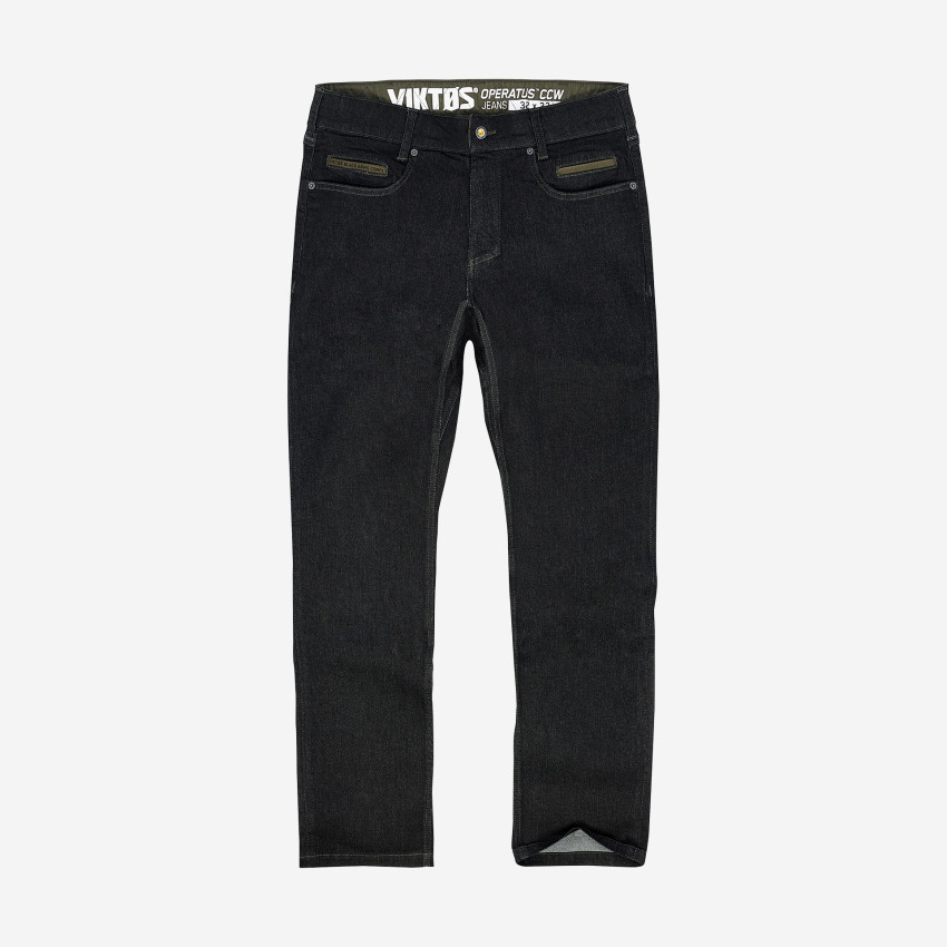 Тактические джинсы VIKTOS Operatus CCW Jeans Black — прочные, скрытое ношение, stretch denim