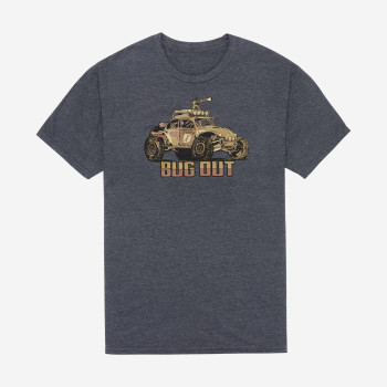 Футболка VIKTOS Big Time Bug Out Tee Charcoal — мужская тактическая футболка с принтом для EDC
