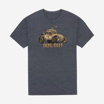 Футболка VIKTOS Big Time Bug Out Tee Charcoal — мужская тактическая футболка с принтом для EDC