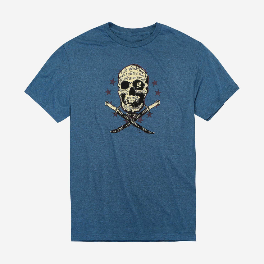 Футболка VIKTOS Hoist The Black Tee, Blue  — мужская тактическая футболка с принтом для EDC