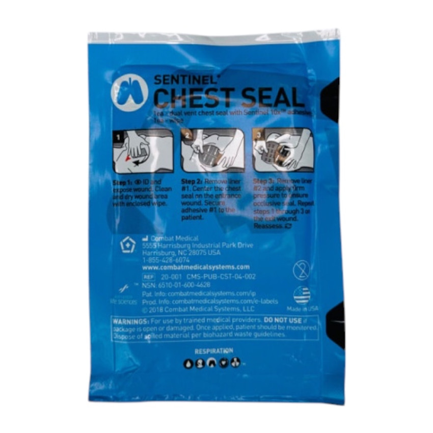 Пов'язка оклюзійна MARCH Sentinel® Chest Seal Pocket Size