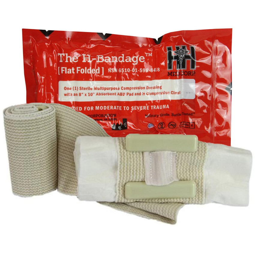 Бандаж абдомінальний H&H 8" H-Bandage Flat Folded Compression Dressing