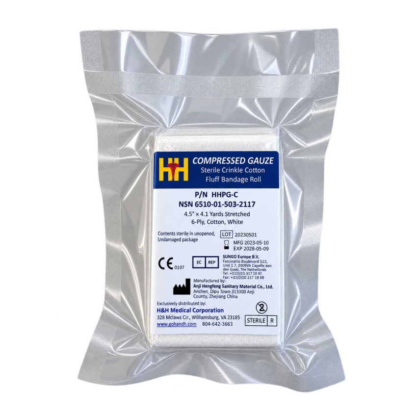 Бинт для тампонади H&H Compressed Gauze