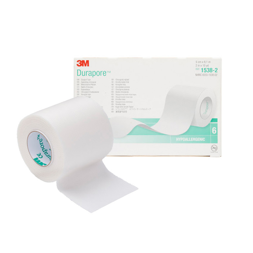 Пластир хірургічний гіпоалергенний IFAK standart 3M Durapore 5 см x 9,1 м