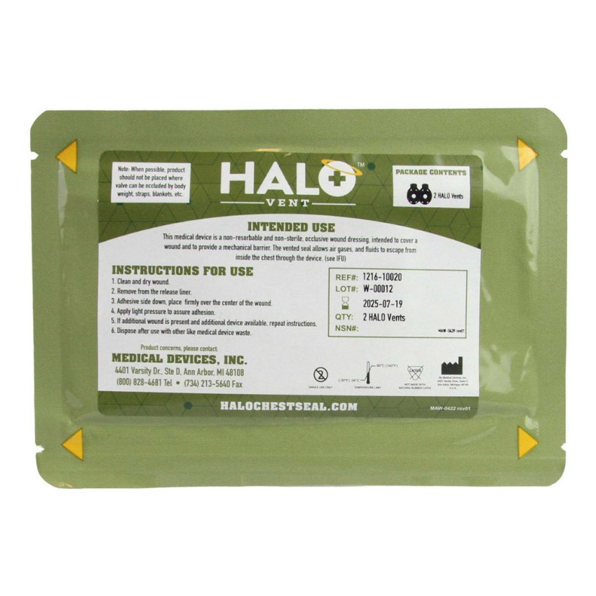 Оклюзійна пов'язка Halo Vent IFAK Chest Seal 2 шт
