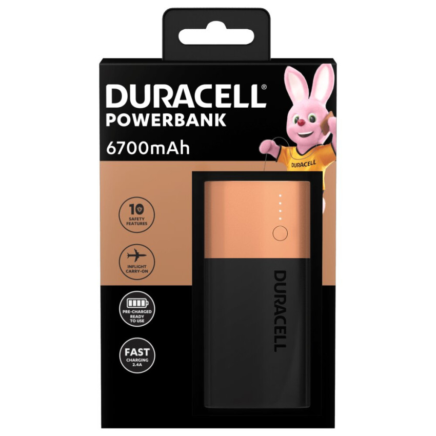 Зовнішній зарядний пристрій Power Bank Duracell Powerbank 6700 mAh