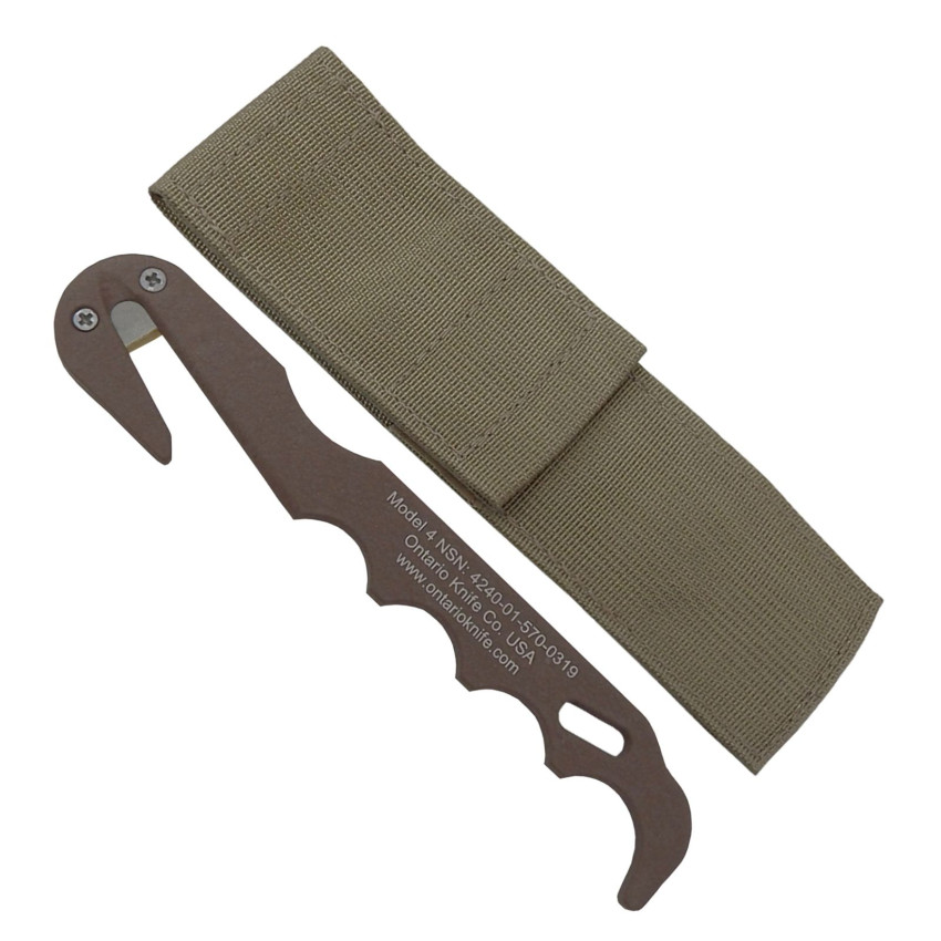 Стропоріз Ontario Model 4 Strap Cutter, Coyote Brown