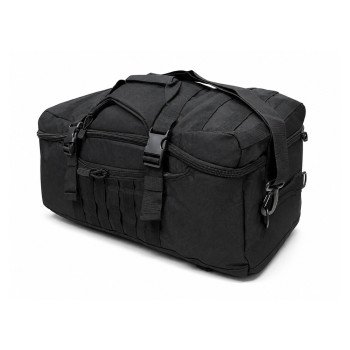 Велика транспортна сумка-дафл 60 л Black — дорожня сумка для спорядження