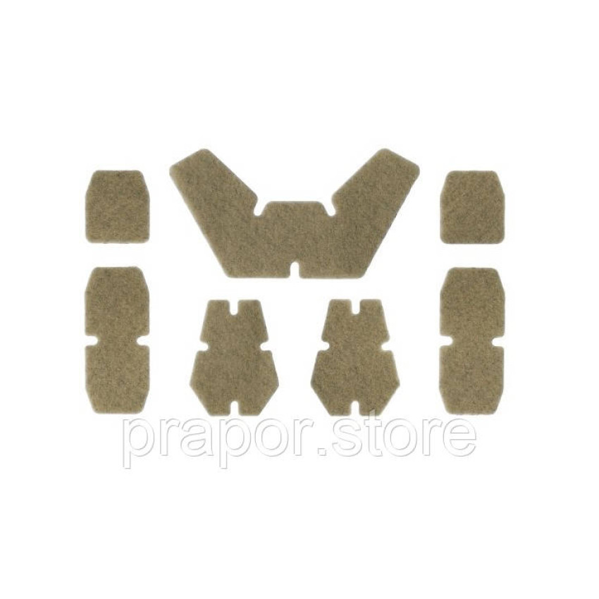 Набор самоклеющихся липучек VELCRO для шлемов CRYE PRECISION AIRFRAME VELCRO FASTENER KIT GREEN